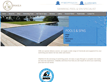 Tablet Screenshot of ccmpools.com